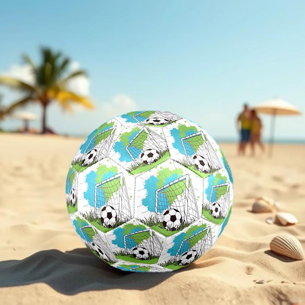 1pc Soccer Goal Ball Size 5 Suitable for Training & Matches, Machine-Stitched, Wear-Resistant Anti-Slip Covering, Gift for Christmas, Birthday. Q61708