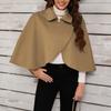 Women's Fashion Wool Tweed Jacket Short Versatile Cape Shawl
