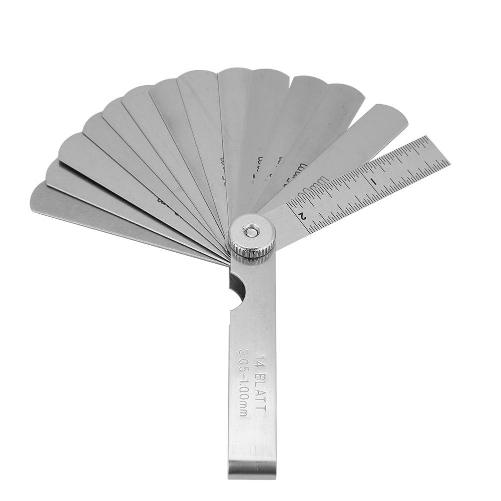 75mm Stainless Steel Feeler Gauge Ruler Welding Inspection Tool (0.05 1.00mm)