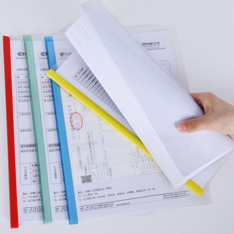 New 10Pcs A4 File Folder With Draw Rod File Folder For Office Home File Management School Teacher Student Test Papers Storage