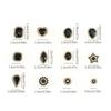 Mixed size sunflower sewing claws, artificial diamonds crystal glass beads buttons gemstones artificial diamonds