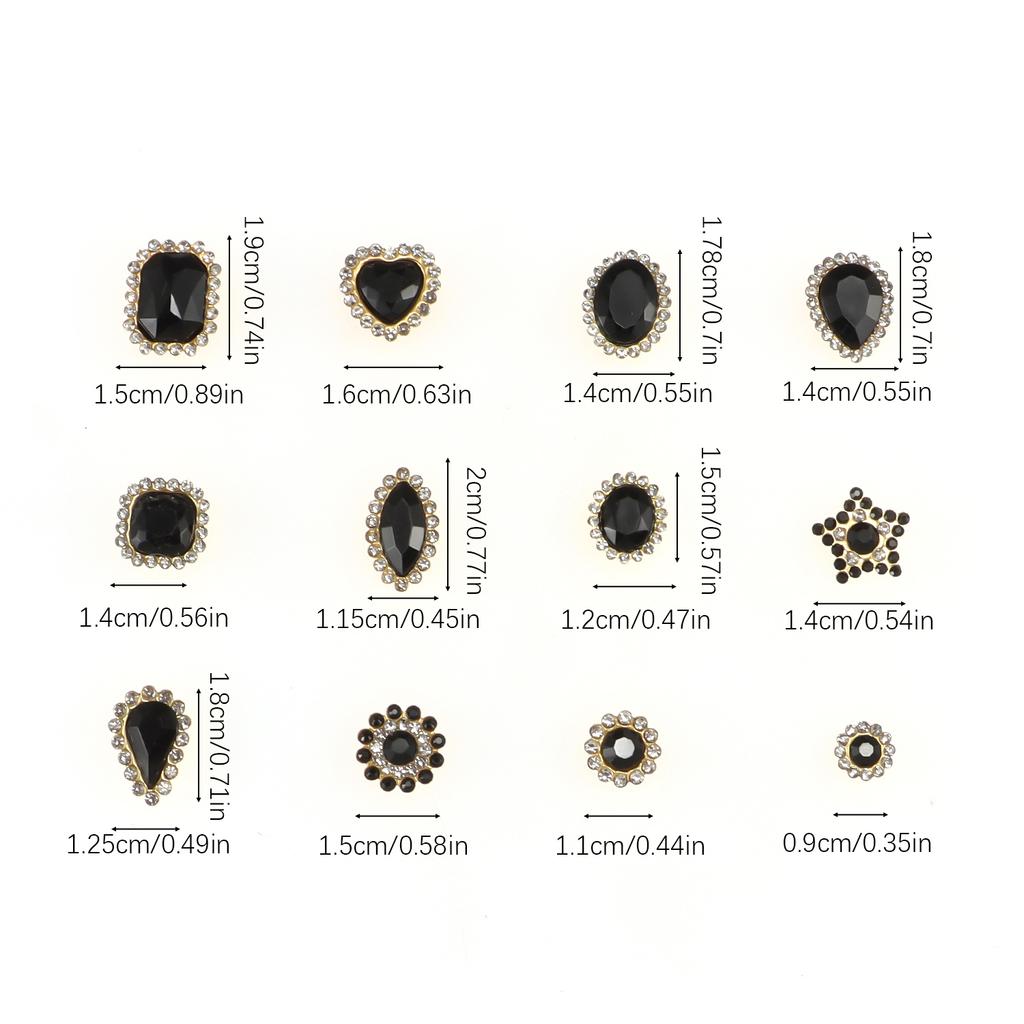 Mixed size sunflower sewing claws, artificial diamonds crystal glass beads buttons gemstones artificial diamonds