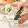 New PP&Stainless Steel Garlic Grater Tool Manual Multifunctional Vegetable Slicer Garlic Smasher Kitchen