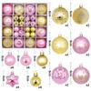 44 Stück 6 cm Weihnachtsbaumkugel Weihnachtsdekoration Xmas Baum Anhänger Ornamente Heimdekoration Navidad Party Neujahr 2027 Partyzubehör