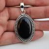 Handmade Sterling Silver Black Onyx Pendant - December Birthstone