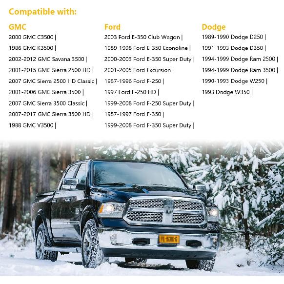 10591D Locking Diesel Fuel Cap Gas Cap Fuel Tank Caps Fit For Chevy Silverado Express C3500 K3500, Dodge Ram 3500 W350 D350, Ford F-250 E-350, GMC