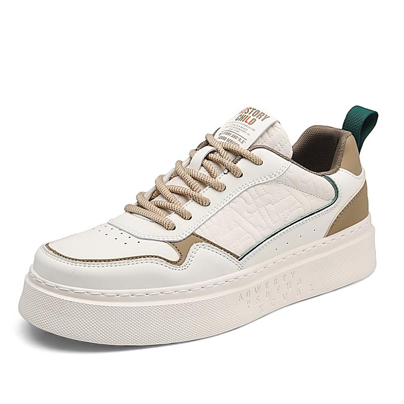 

Модные высококачественные мужские стильные туфли на шнуровке из вулканизированной стали 2024 года, роскошные брендовые кроссовки для активного отдыха на открытом воздухе, повседневные кожаные туфли на плоской подошве, дизайнерские прогулочные туфли 44 беж