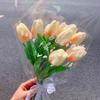 10PCS Artificial Tulips Flower Real Touch Tulip Faux PU Tulips Flower Arrangement Wedding Bouquet Mother's Day Diy Gifts