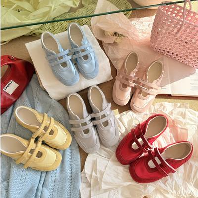 Fashion Ballet Style French Mary Jane Shoes for Women Spring Casual Flat Sole Single Shoes Elegant Comfortable Fashion Sneakers