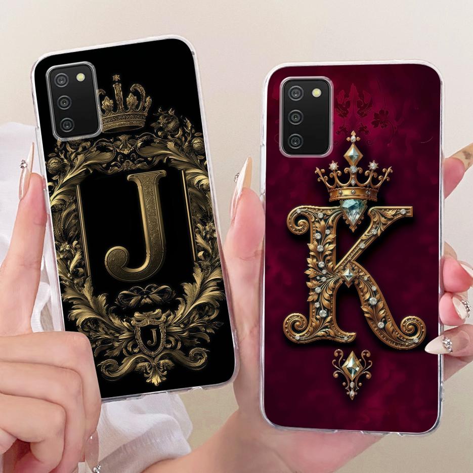 For Samsung Galaxy A02s Case SM-A025F Cute Crown Letters Cover Soft Silicone Phone Case For Samsung A02s M 02s Galaxy M02s Shell