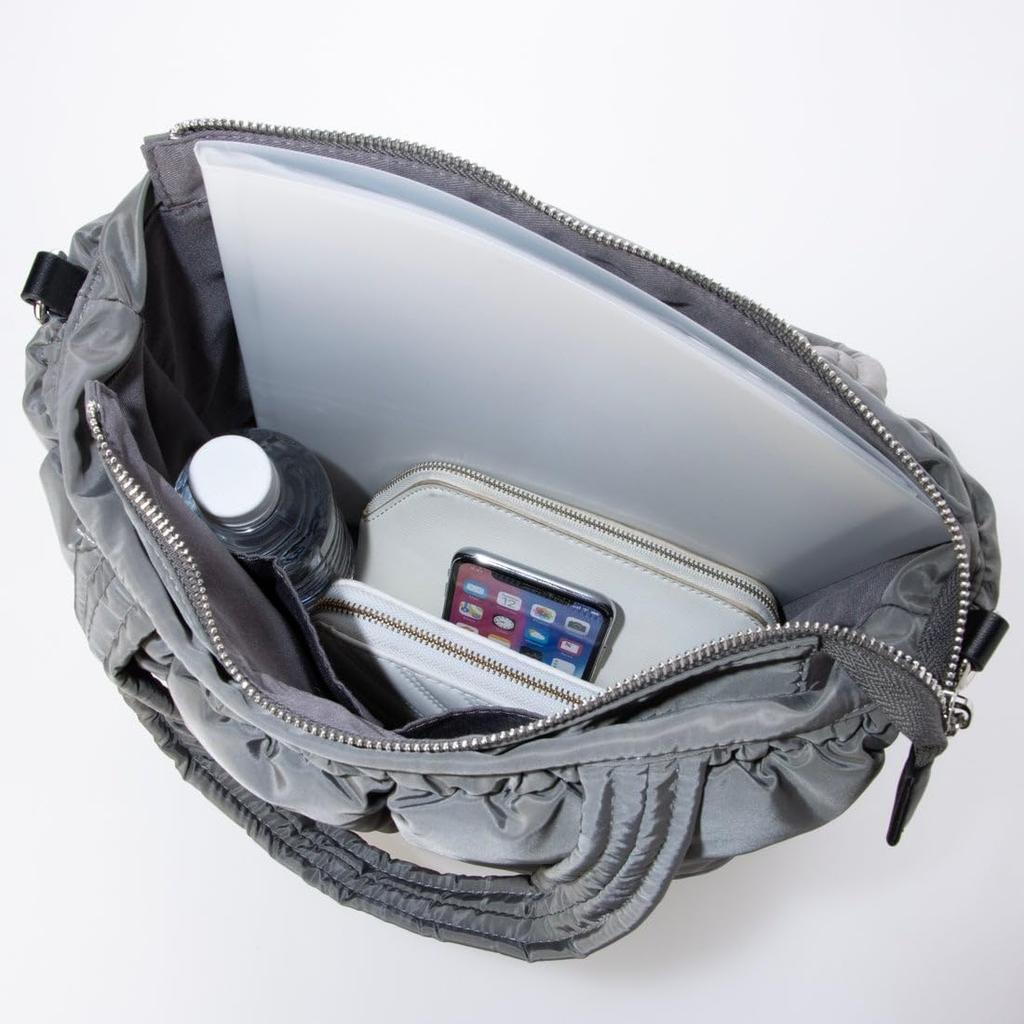 [Kashkash] Rubber Quilted 2-Way Tote Bag