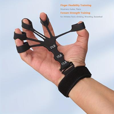 1pc Finger Strengthener, Adjustable Hand Grip Strength Trainer, Suitable For Hand Exercise, Strength Training