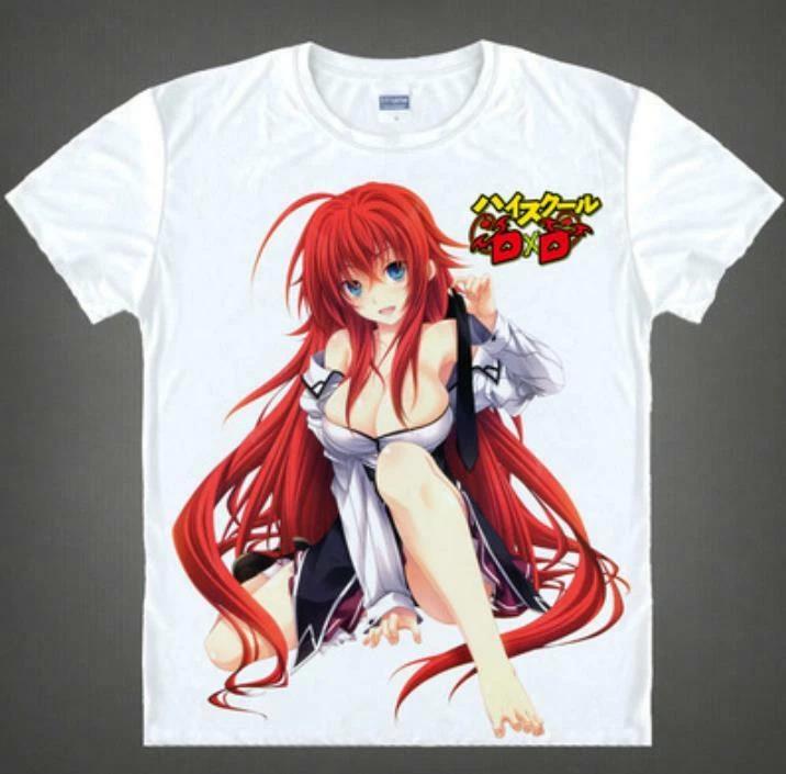 High School DxD Аниме Манга Косплей Футболка Рубашка Костюмы Белые Костюмы Полиэстер S