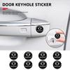 4pcs Car Handle Door Keyhole Lock Core Protective Cover Stickers For SsangYong Actyon Korando Rexton Kyron Rodius Tivoli Musso C