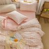 Pastoral Floral All-Cotton Bedding Set - Fresh Floral Design for a Girlish Touch, Fits 1.8m Bed