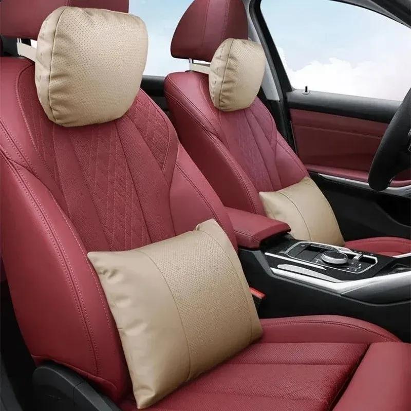 Car Neck Pillow For Hongqi HS7 HS5 H7 H9 E-HS3 H5 HS3 L9 HQ9 E115 EH7 Headrest Lumbar Support Seat S Class Soft Neck Pillow