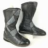 DAINESE Leather Riding Motorcycle Boots Size 41 (Approx. 25.526.0cm) Black Side Zip Shin/Ankle Protector Bike