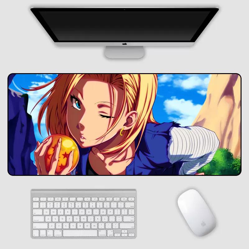 2026 Dragon Ball Leather Mouse Pad Son Goku Printing Pattern Large Size Game Gaming Keyboard Pad Boys Office Animation Non-slip Table Mat