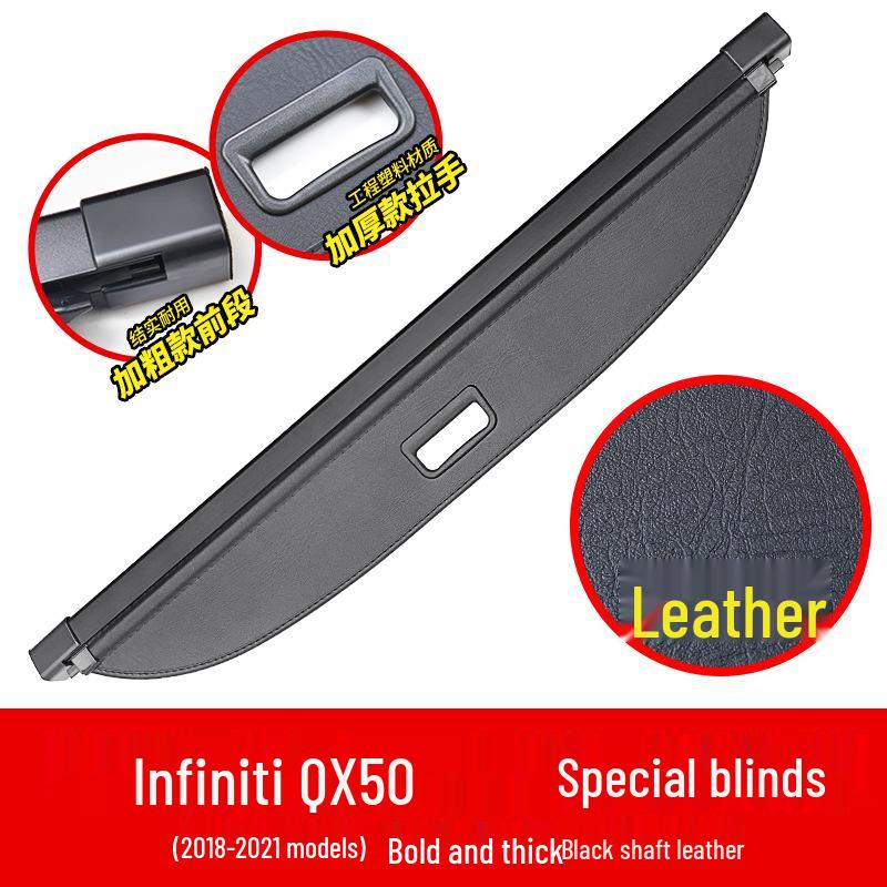 Infiniti QX50 Trunk Cover Curtain - Interior Storage Partition for Tailgate Modifications