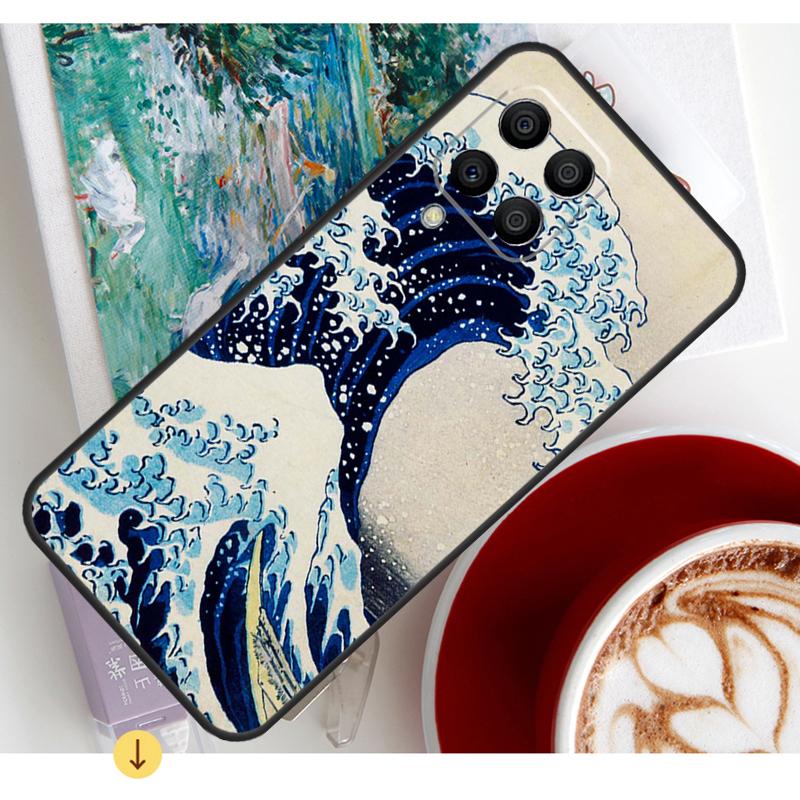 Japanese Style Ukiyo-e Art Case For Samsung Galaxy M54 M23 M20 M32 M52 M56 M16 M36 M34 M14 M35 M55 M15 M11 M31 M13 M53