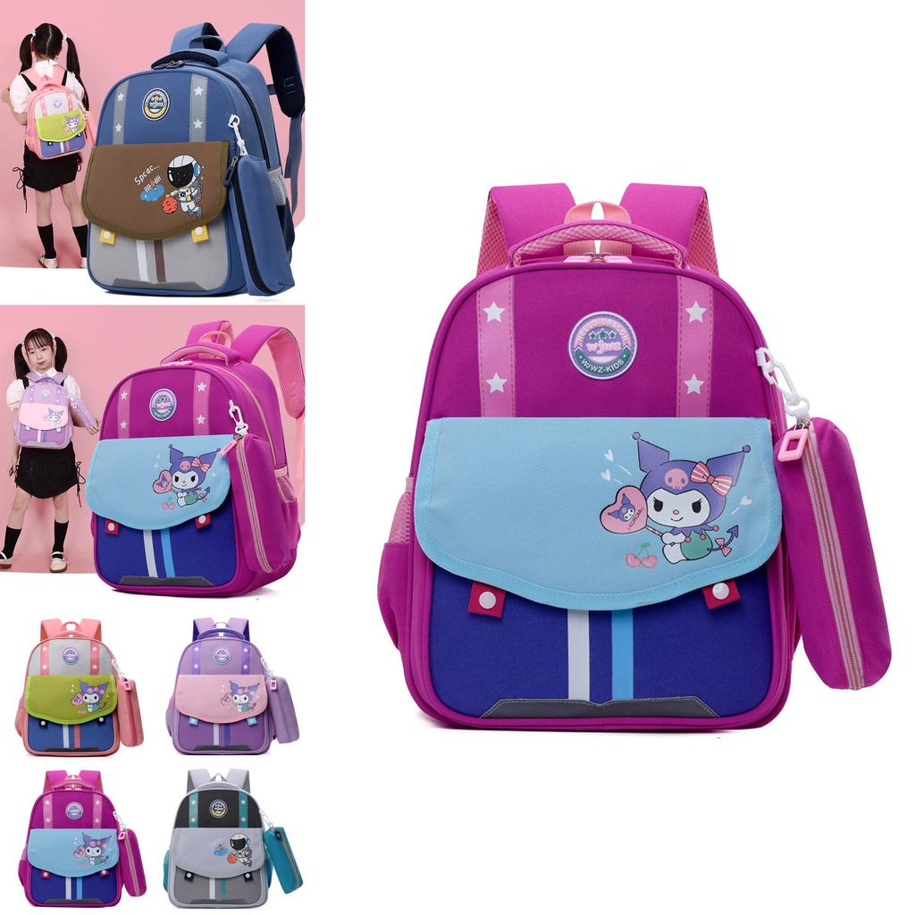 Adorable Cartoon Kids Backpack Large Capacity Lightweight Nylon School Bag