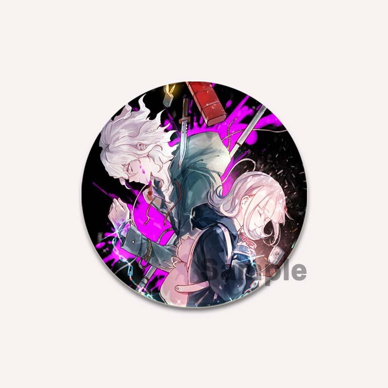 32/44/58MM Inferenz Abenteuer Spiel Anime Broschen Danganronpa HD Print Abzeichen Rucksack Kragen Cartoon Revers Pins Schmuck Geschenke Zubehör