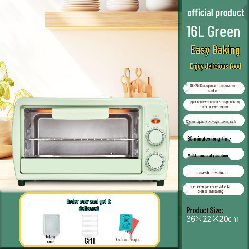Large Capacity Electric Oven with Independent Temperature Control for Professional Baking, Mini Tarts, and Sweet Potatoes