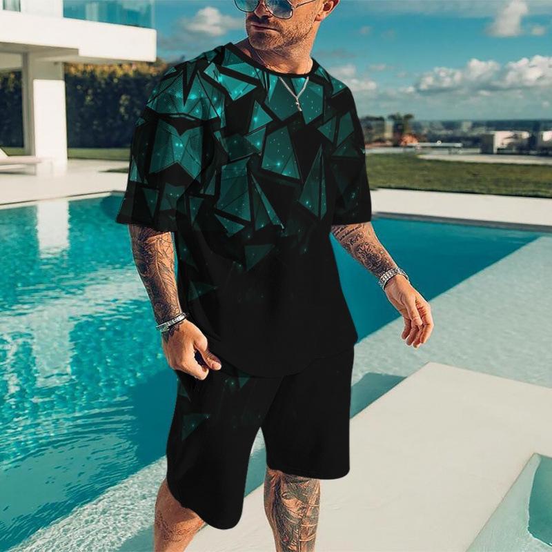 16 summer new fashion 1D lion print men's sportswear 1-piece wholesale