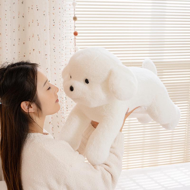 Cute Large Dog Plush Pillow and Bed for Girls