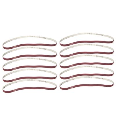 10PCS Sanding Belt Aluminium Oxide Sandpaper Sander Abrasive Band Strap 533 X 9mm (240#)