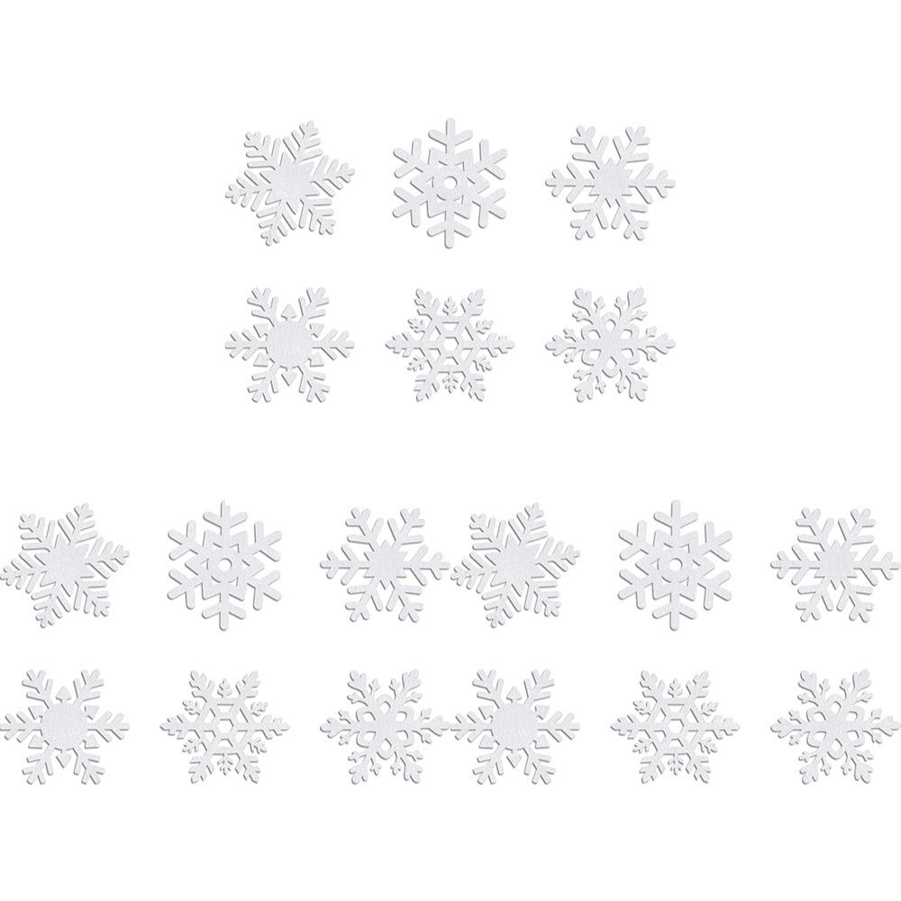 

18pcs Non-woven Wine Cup Mats White Merry Christmas Decoration Hotel Restaurant Supplies 18 Pcs