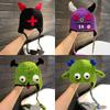 Herbst und Winter neue freche lustige großäugige Shrek gestrickte Wollmütze niedliche warme Cartoon niedliche Mütze