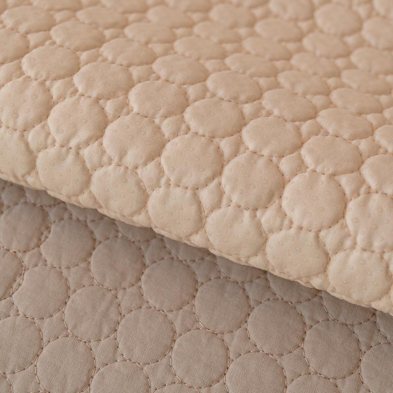 Washed Cotton Embroidered Couch Cushions Fixed Anti-slip Particles Sofa Cover Straight Three Person Fabric Sofa Leather Couch Quilted Protective Pad