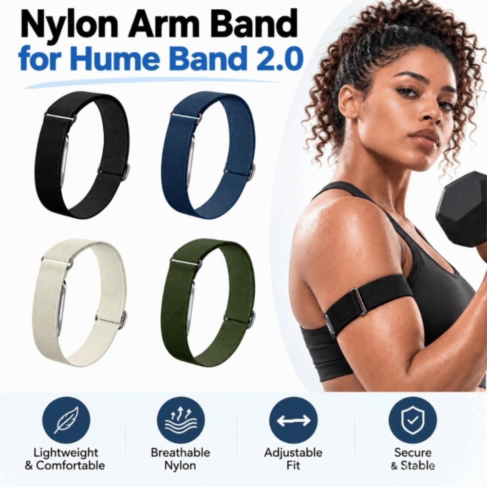 Nylon Arm Band Soft Replacement Strap New Bicep Band for Hume Band 2.0 Fitness Tracker