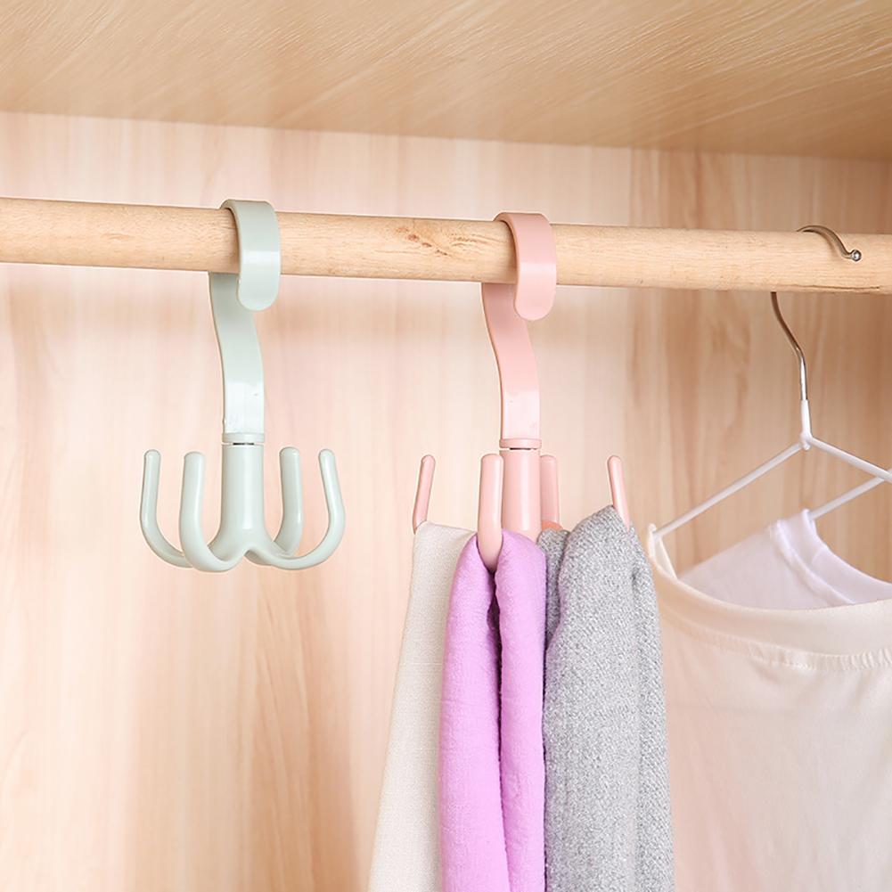 Handbag Bag Holder Space Saving Hanger Cabinets Clothes Rack 360 Degree Rotation Shoes Belt Scarf Hanging Rack
