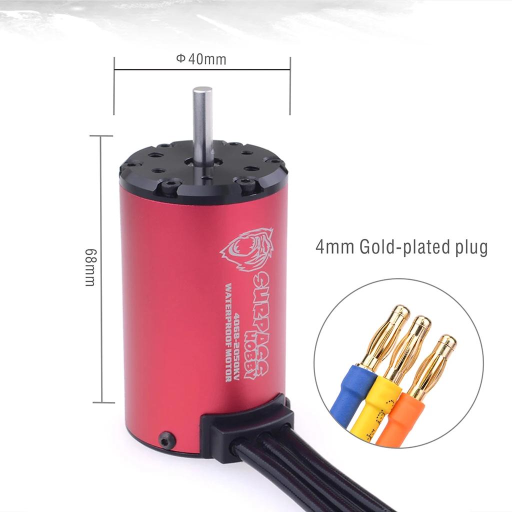 RC Waterproof Combo 4076 2000KV 2250KV Brushless Motor w/ 120A 150A Brushless ESC with S2000ML 20KG Servo for 1/8 RC Drift Car