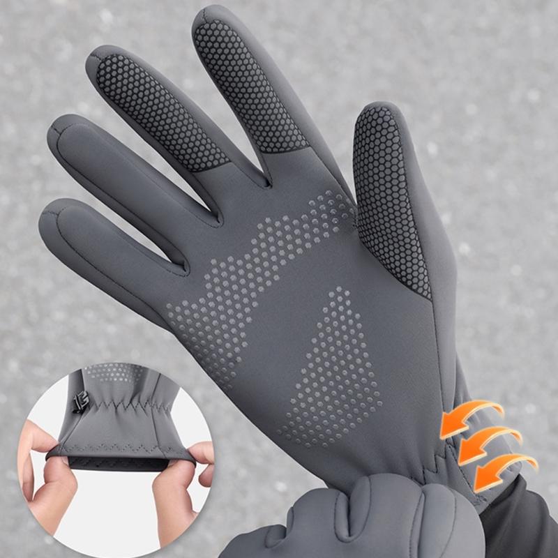 Winter Riding Gloves Cycling Gloves Touchscreens Enabled Windproof Thermals Insulation Silicone Grip For Enhances Safety