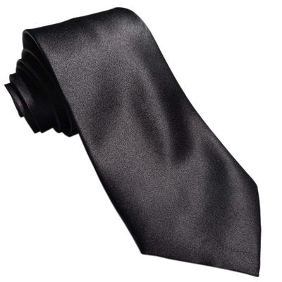 [Paris 16k] Black Necktie, Large Size, Plain, Men's Formal Wear, Funeral, Wake, Memorial Service, Formal Occasion, Washable, Long Size