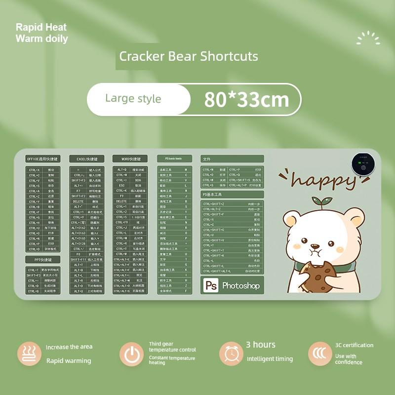 Heating Mouse Pad Super Large Heating Warm Table Pad Office Computer Desktop Students Homework Writing Warm Hand Waterproof