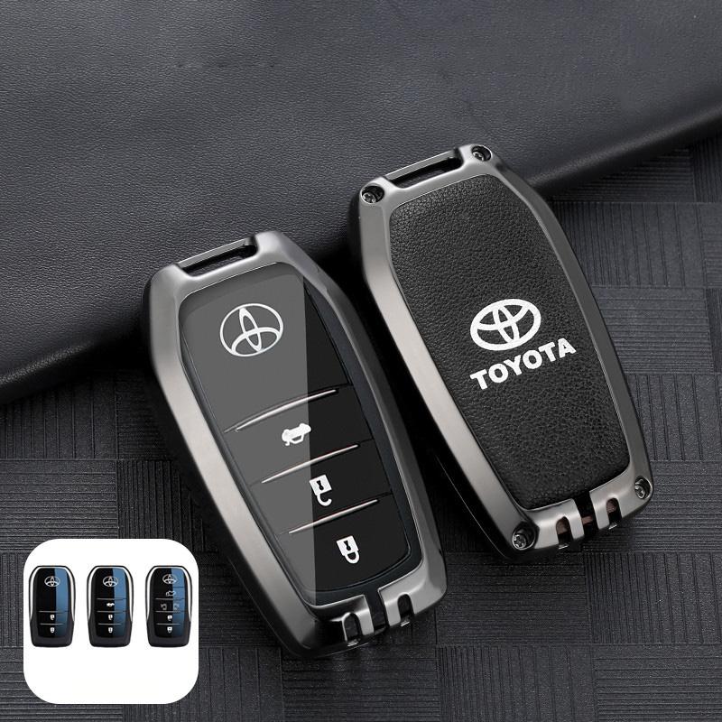 Car Key Case For Toyota 86 Camry Corolla Crown Highlander Rav4 Alphard Vellfire Venza Yaris Prado Hilux Fortuner Land Cruiser