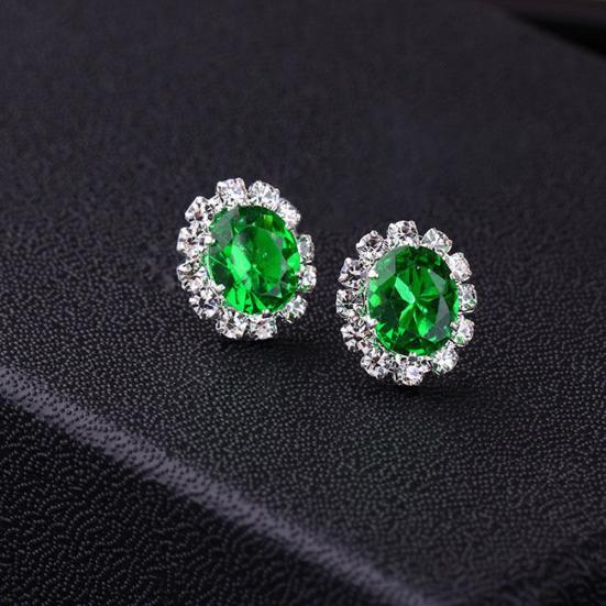 Fashion Women Lady Elegant Rhinestone Flower Ear Stud Earrings Gift Jewelry