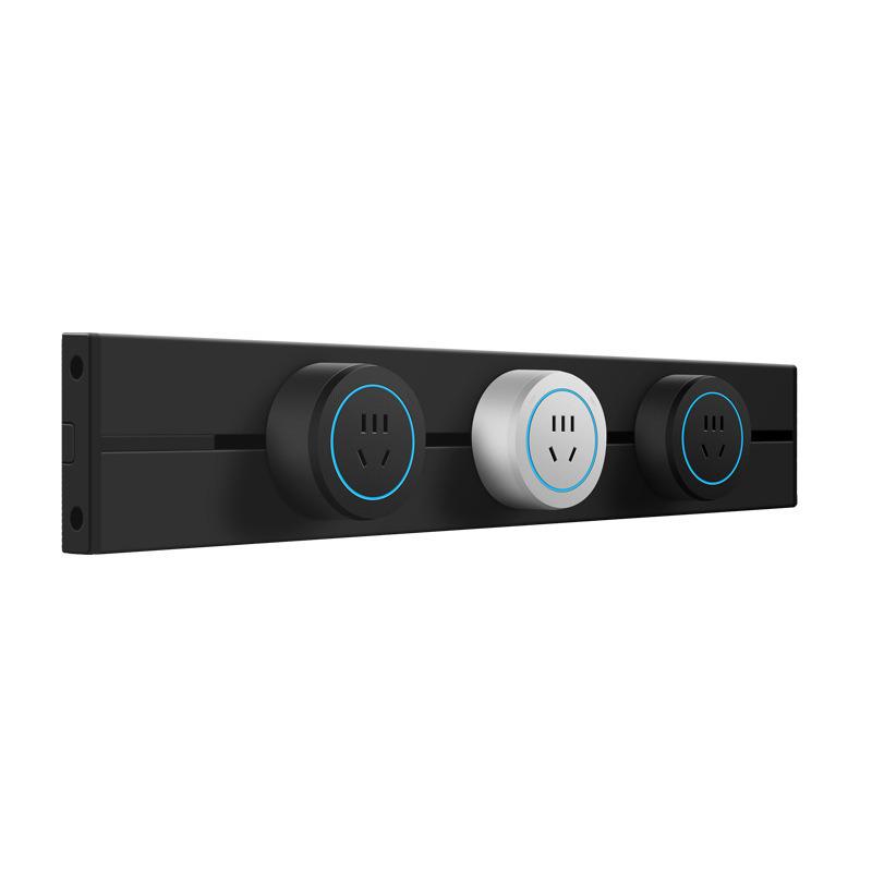 Adjustable Power Strip with One-Key Shut-Off for Kitchen, Living Room, Bedroom