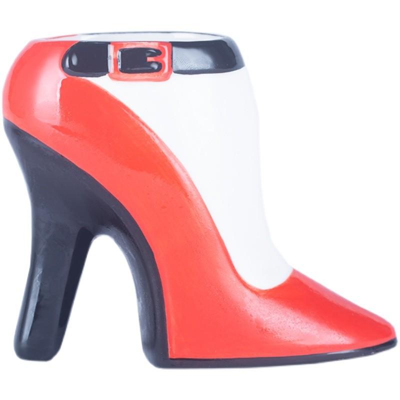 Creative Hawaiian Mugs Style Sexy Ladies Red Shoe Tumbler Tiki Cup Drinkware High Heel Shaped Ceramic Cocktail Mug for Parties
