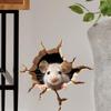 Cute Mouse Hole Wall Stickers Funny Mouse PVC Self Adhesive Home Decor