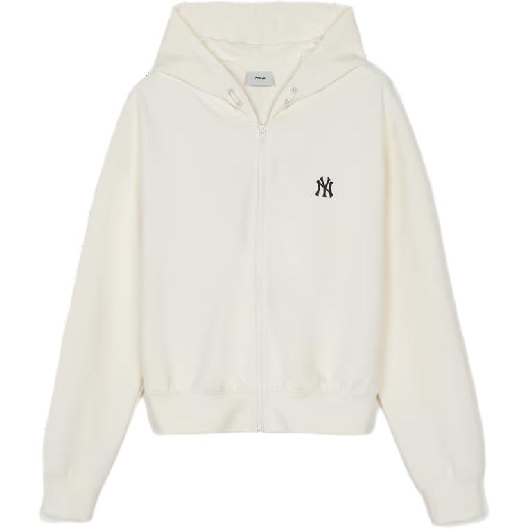 New MLB Basic Collection New York Yankees Jackets Coats Women's Cream 3FTRBA244-50CRS