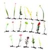 5 Stück Grasblumen-Haarspange Pflanzen-Haarspange Trendige Kleine Haarspange Für Mädchen Kinder Kreative Pflanzen-Kunststoff-Haarspange Damen Accessoire