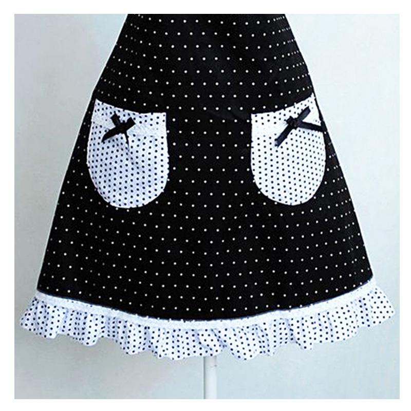 Korean Style Lace Apron - Fashionable, Oil & Stain-Proof Women's Kitchen Waist Apron