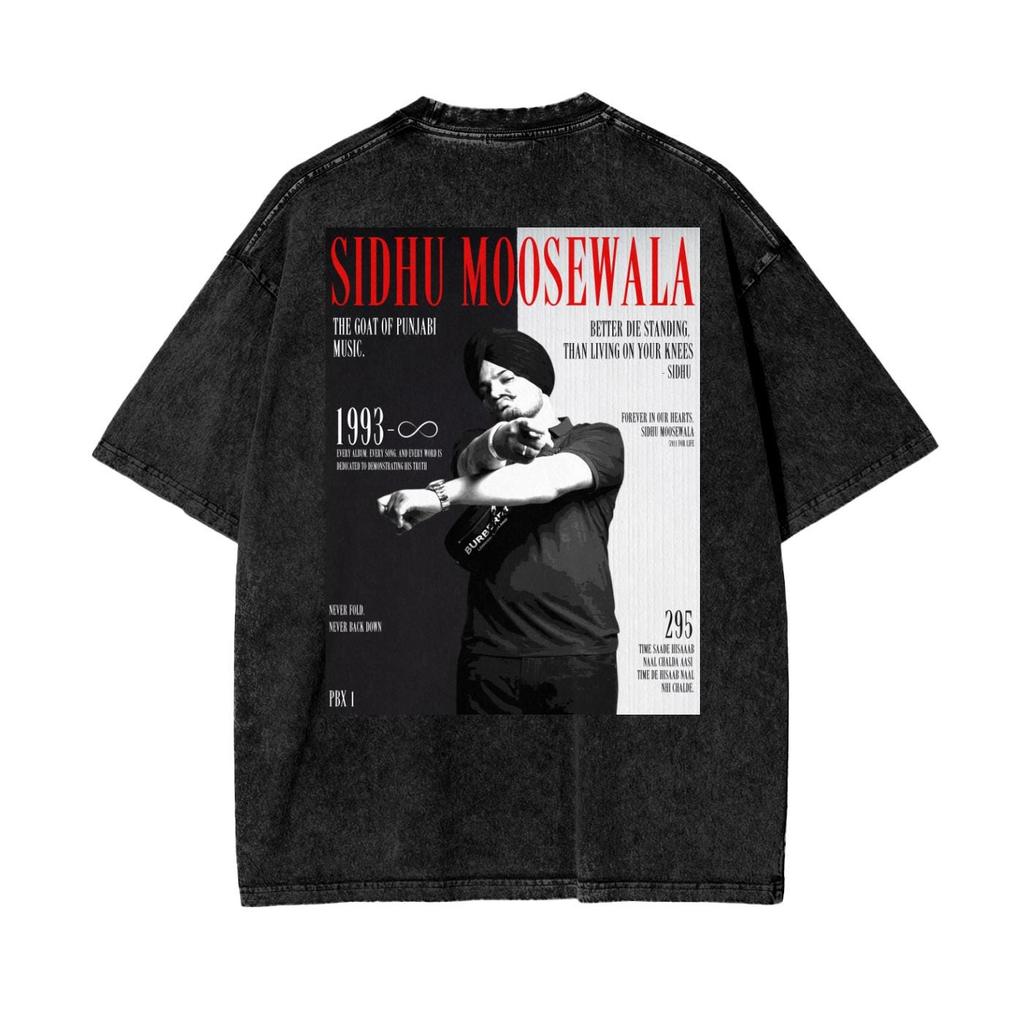 SIDHU SCARFACE | Acid Wash T-Shirt