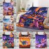 Halloween Blanket Cartoon Stitch Multifunctional Plush Blanket Home Outdoor Travel Warm Blanket Comfortable Light Holiday Gift