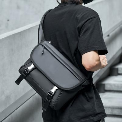 Trendy Cycling Commuting Crossbody Bag, Men's Functional Single-shoulder Messenger Bag, Casual Large-capacity Backpack and Small Bag